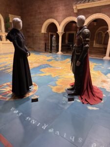 Cersei and Jaime Lannister on the map of Westeros