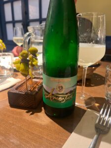 Txakoli wine and gildas — the Basque Country