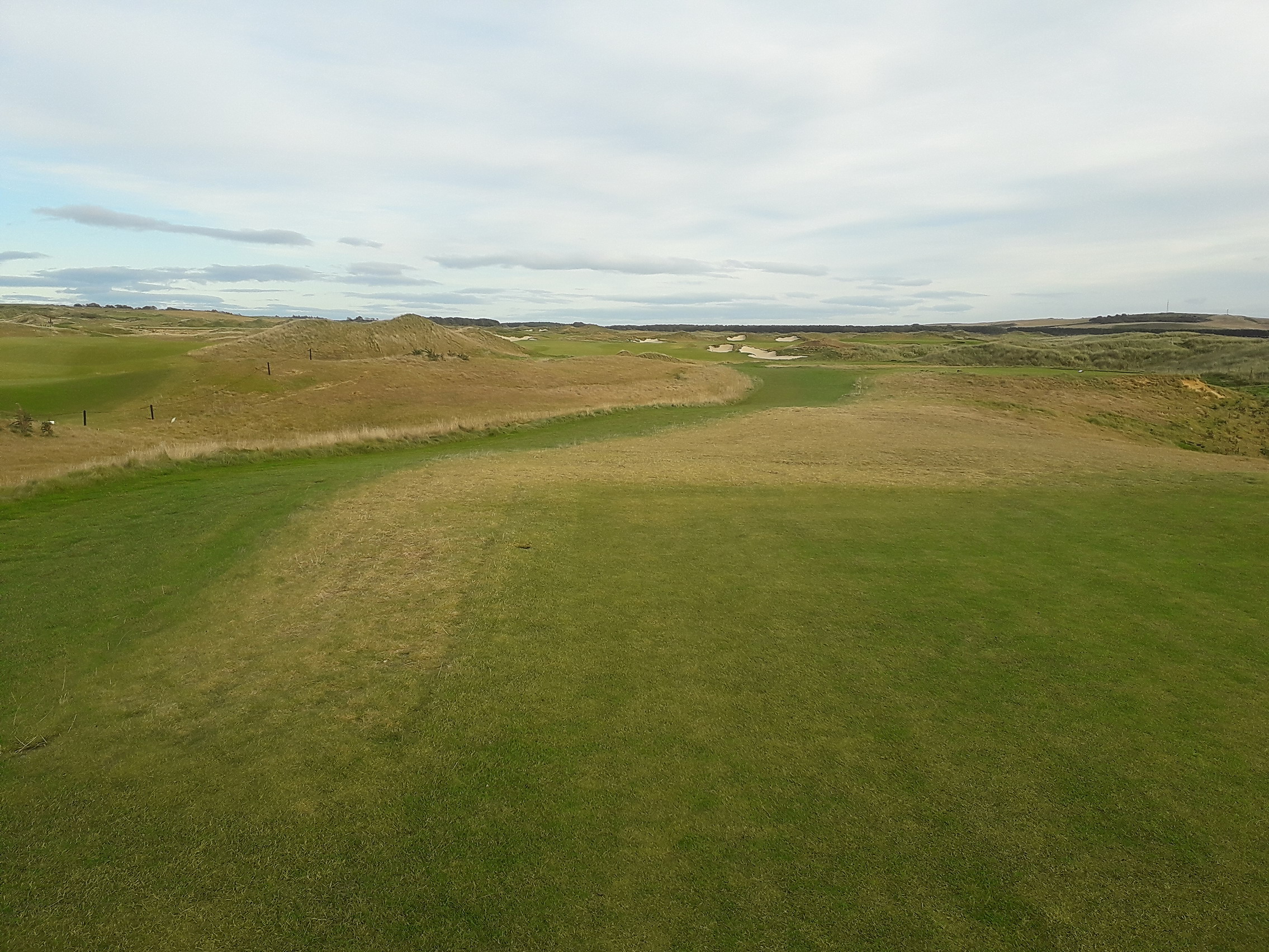 The 10th fairway at Dumbarnie Links, Fife