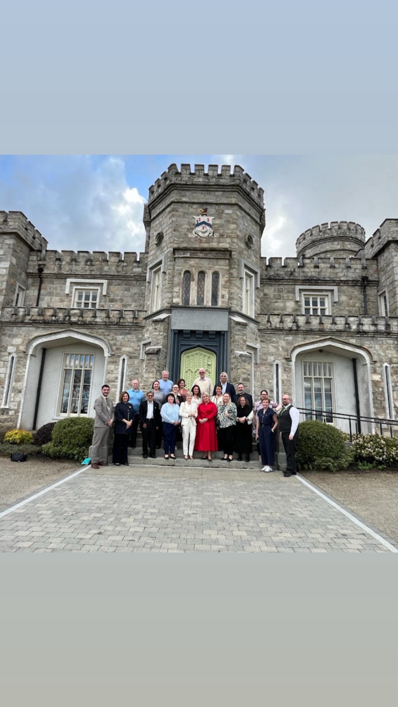 Our group at a castle hotel in Donegal, Ireland