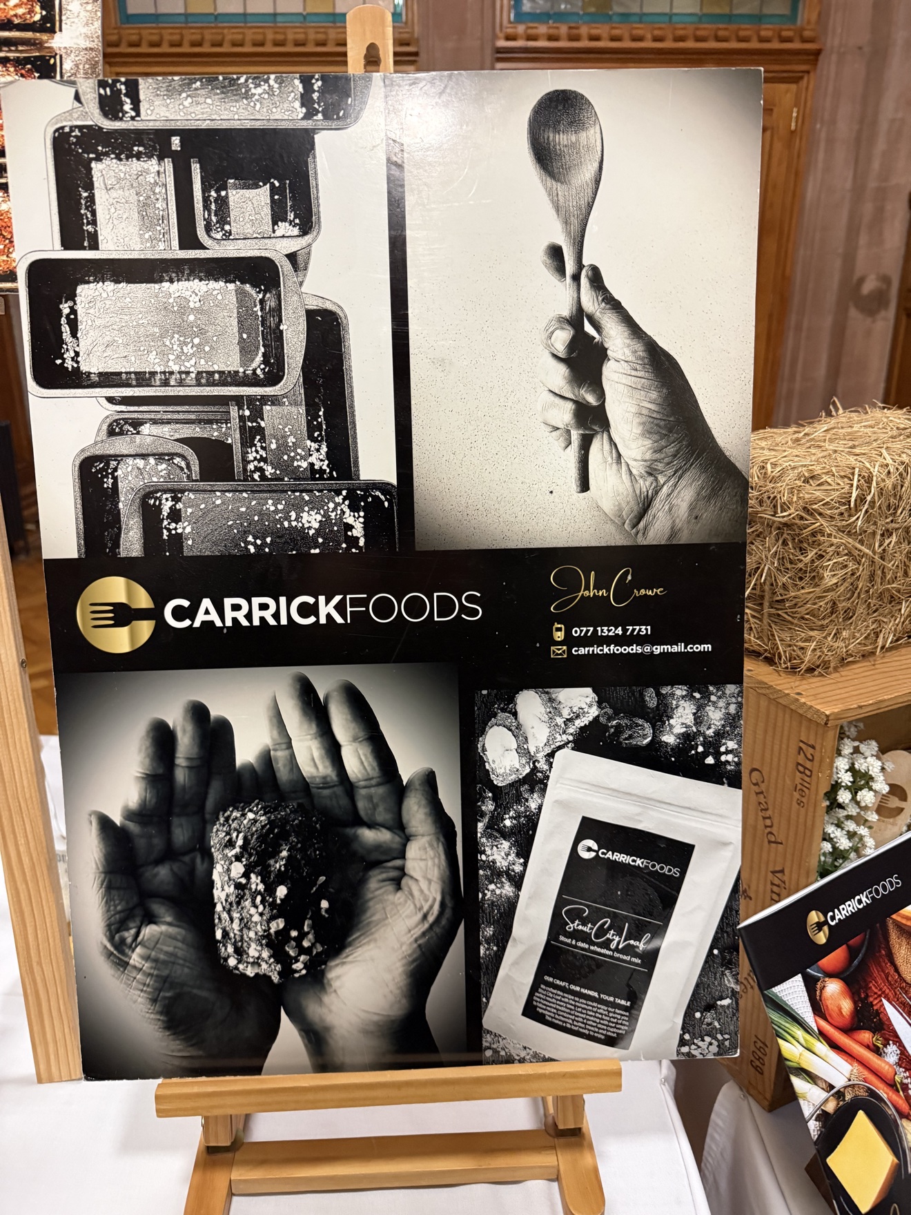 Carrick Foods display stand at a Tourism Ireland event in Derry