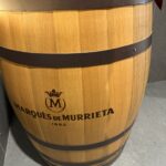 A barrel at Marqués de Murrieta in Rioja, Spain