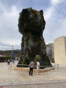 Puppy, the giant floral dog sculpture outside the Guggenheim Museum in Bilbao