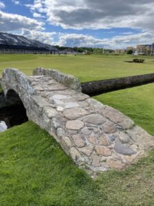 The Swilcan Bridge on the Old Course at St Andrews