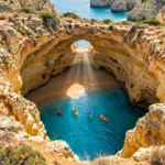 The Benagil sea cave on the Algarve coast, Portugal