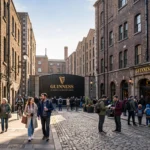 The Guinness Storehouse and St James's Gate brewery in Dublin