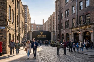 The Guinness Storehouse and St James's Gate brewery in Dublin